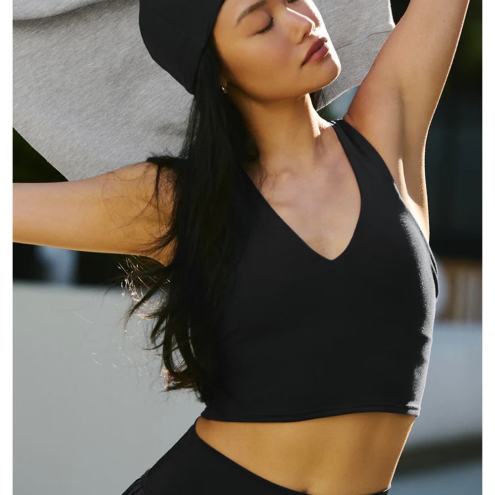 Alo Airbrush Real Bra Tank Black